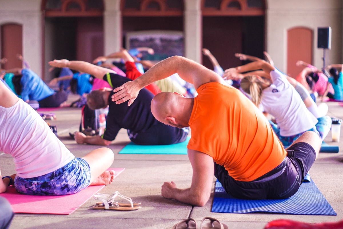 Child's pose for centering and breath work